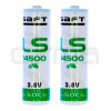 2 x LFT BAT Lithium-Batterie 3,6V
